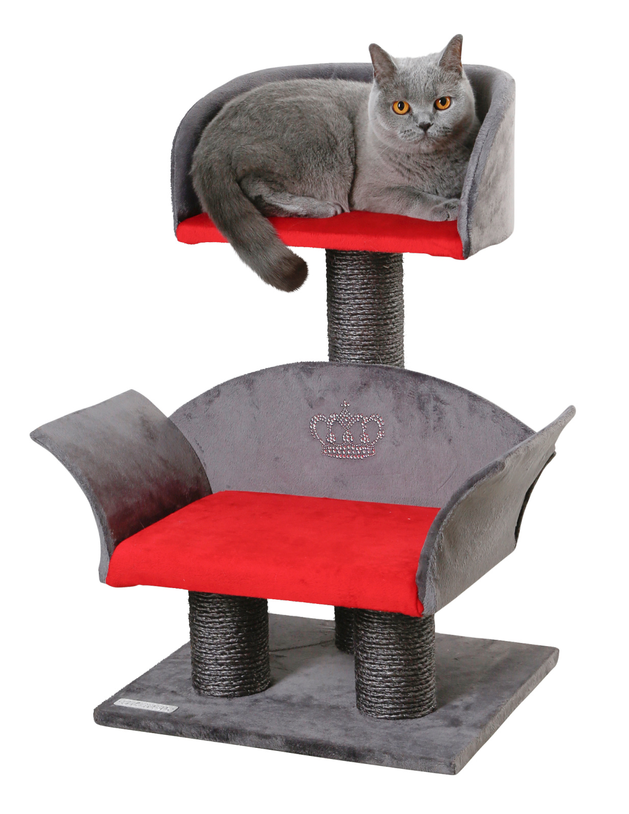 Kerbl Lounge Deluxe albero tiragraffi gatto sisal 2 cuccette