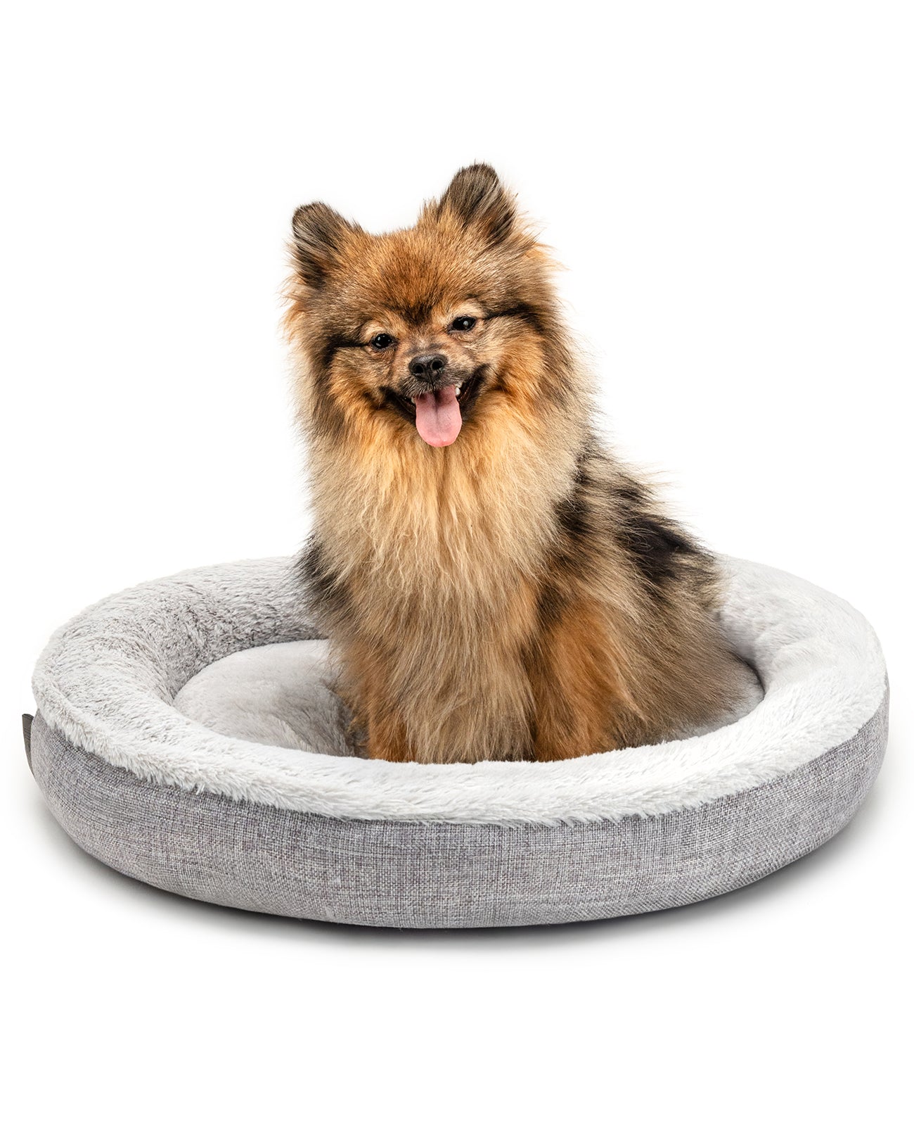 Lionto Hundebetten cuccia cani grigia 55 cm donut morbida