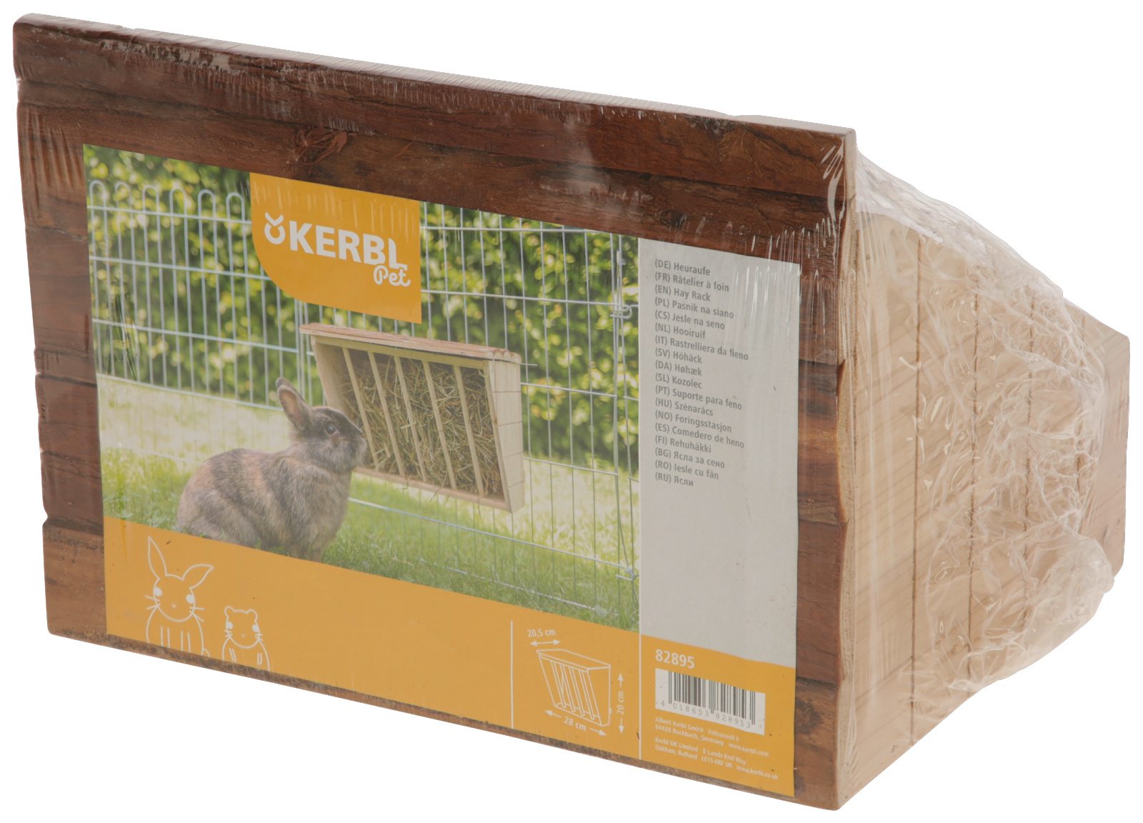 Kerbl Pet Hay Rack XL Nature rastrelliera fieno legno