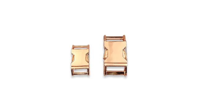 Toscani Chiusure clip full metal collari oro rosa zinco