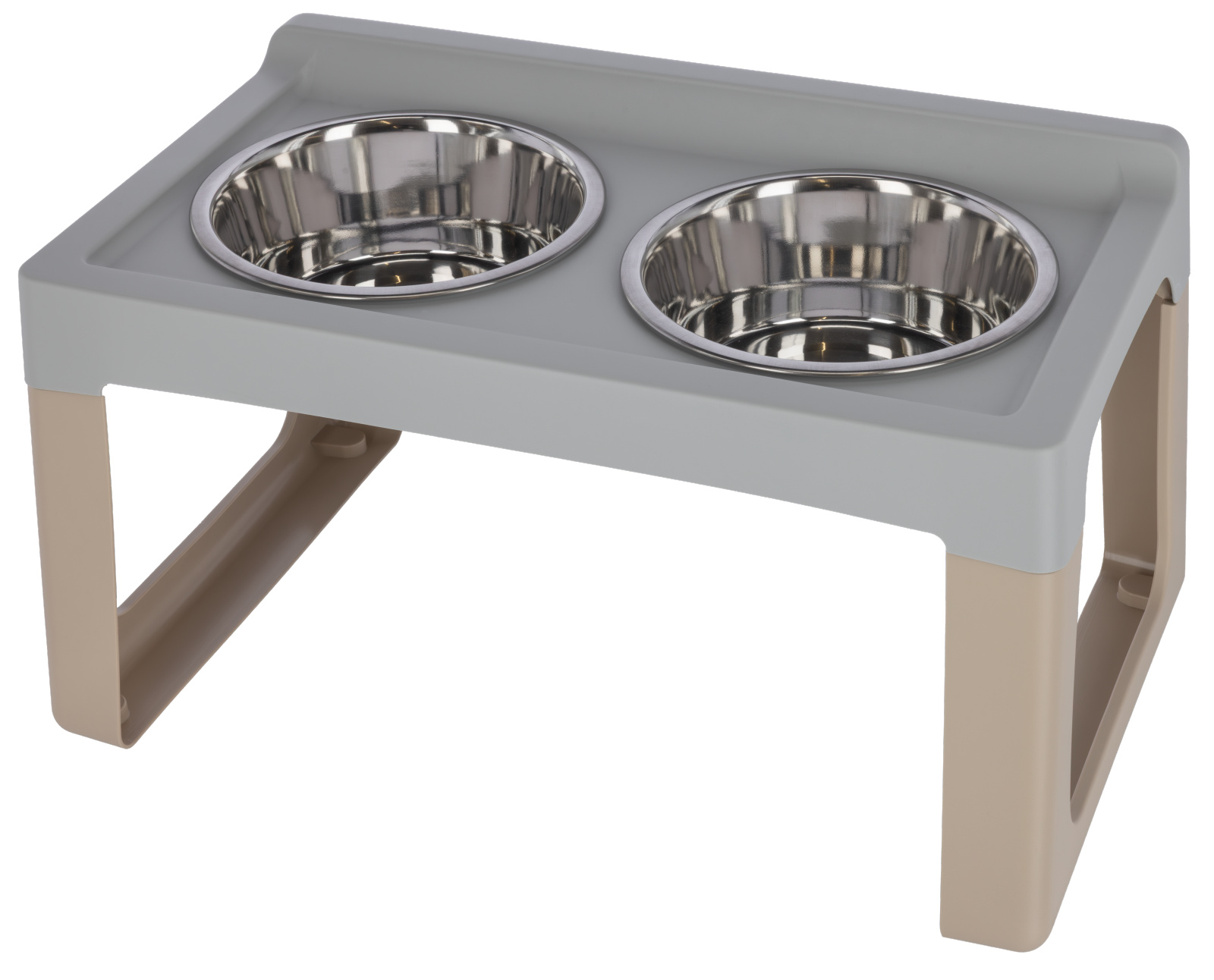 Kerbl Pet Lifter Feeding Bar ciotola doppia rialzata acciaio