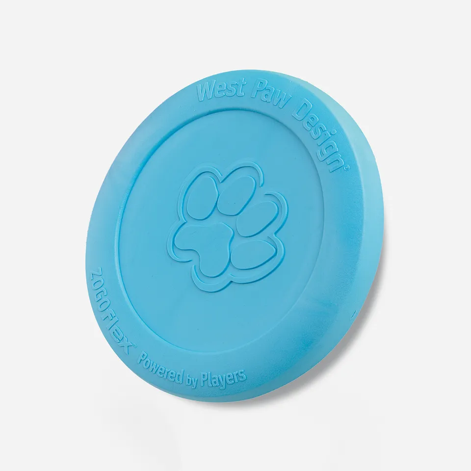 Biogance West Paw Zisc Frisbee cane azzurro riciclato