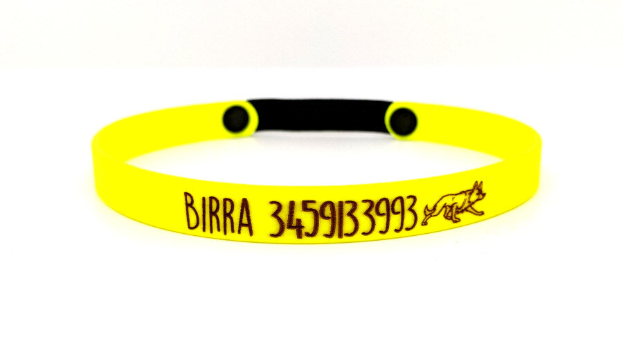 Toscani Waterproof Collarino Riconoscimento Cane 13mm Personalizzato