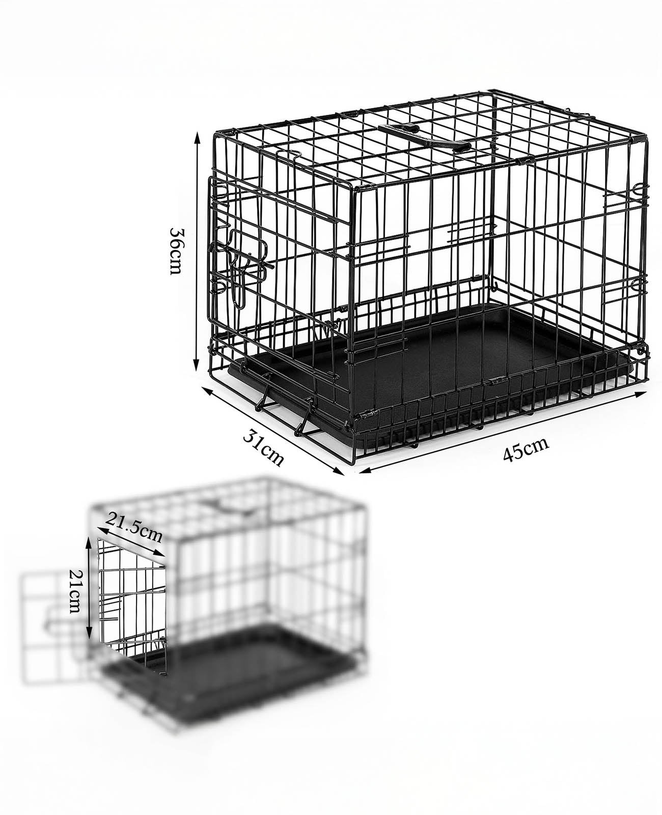 Lionto Hundetransportboxen gabbia cane 122x76x81 cm metallo