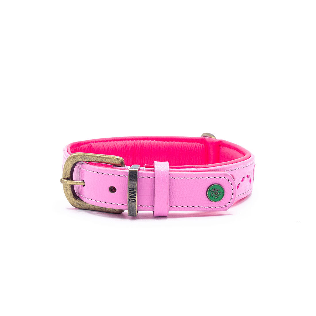 Dog with a Mission Sweety collare pelle cane XS rosa cuori