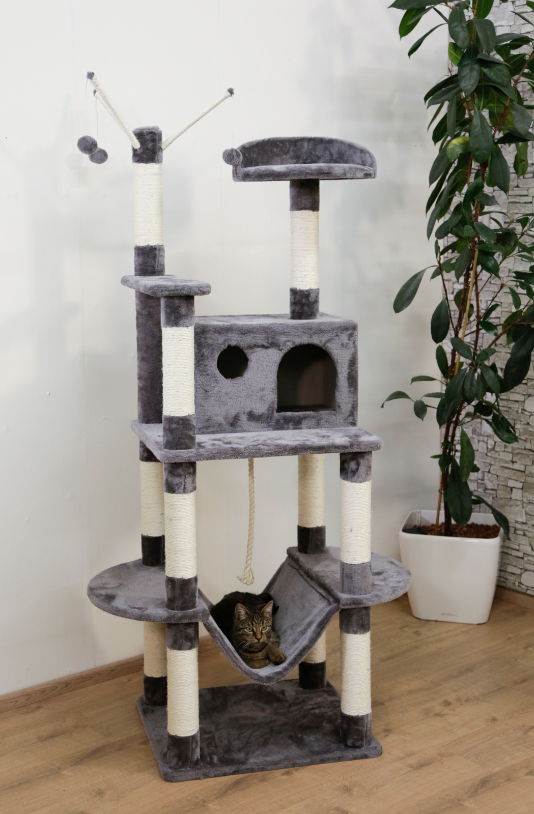 Kerbl Pet Matteo Albero Tiragraffi Gatto con Amaca Sisal