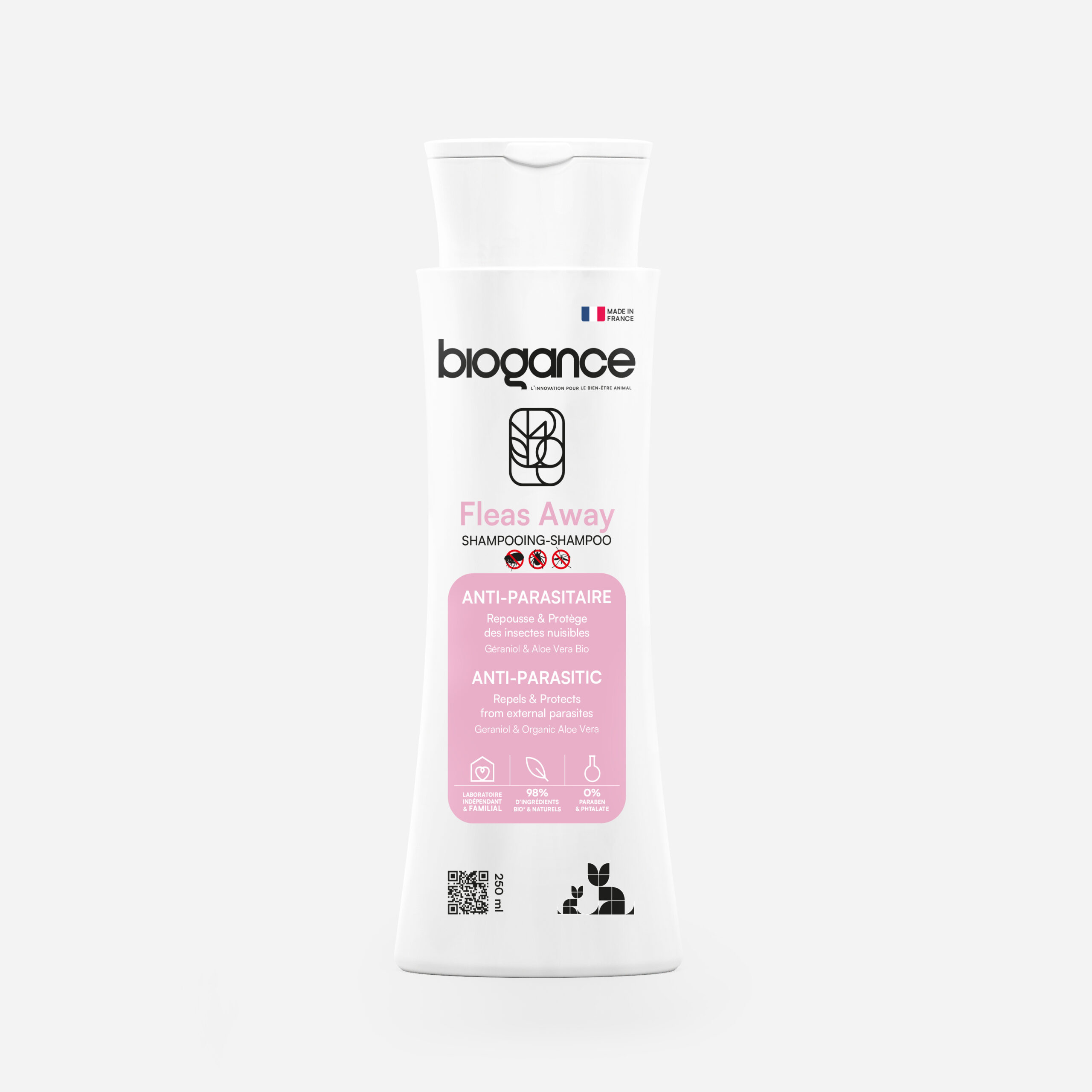 Biogance Fleas Away shampoo gatto antiparassitario aloe vera