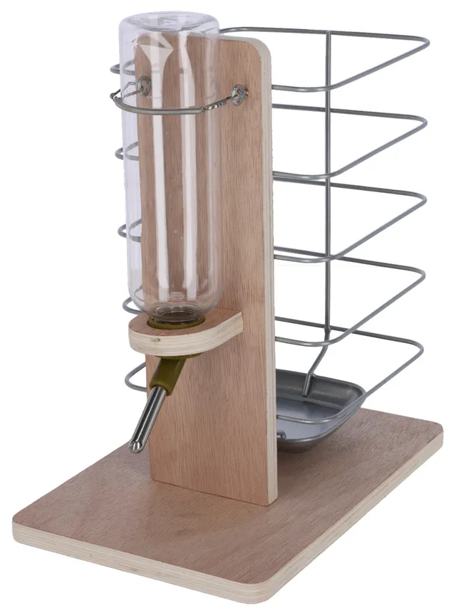 Kerbl Pet Drinking and Feeding Station mangiatoia conigli 2in1