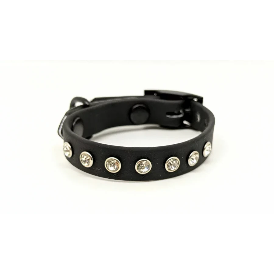 Toscani Waterproof collare Maestà cani taglia piccola con strass