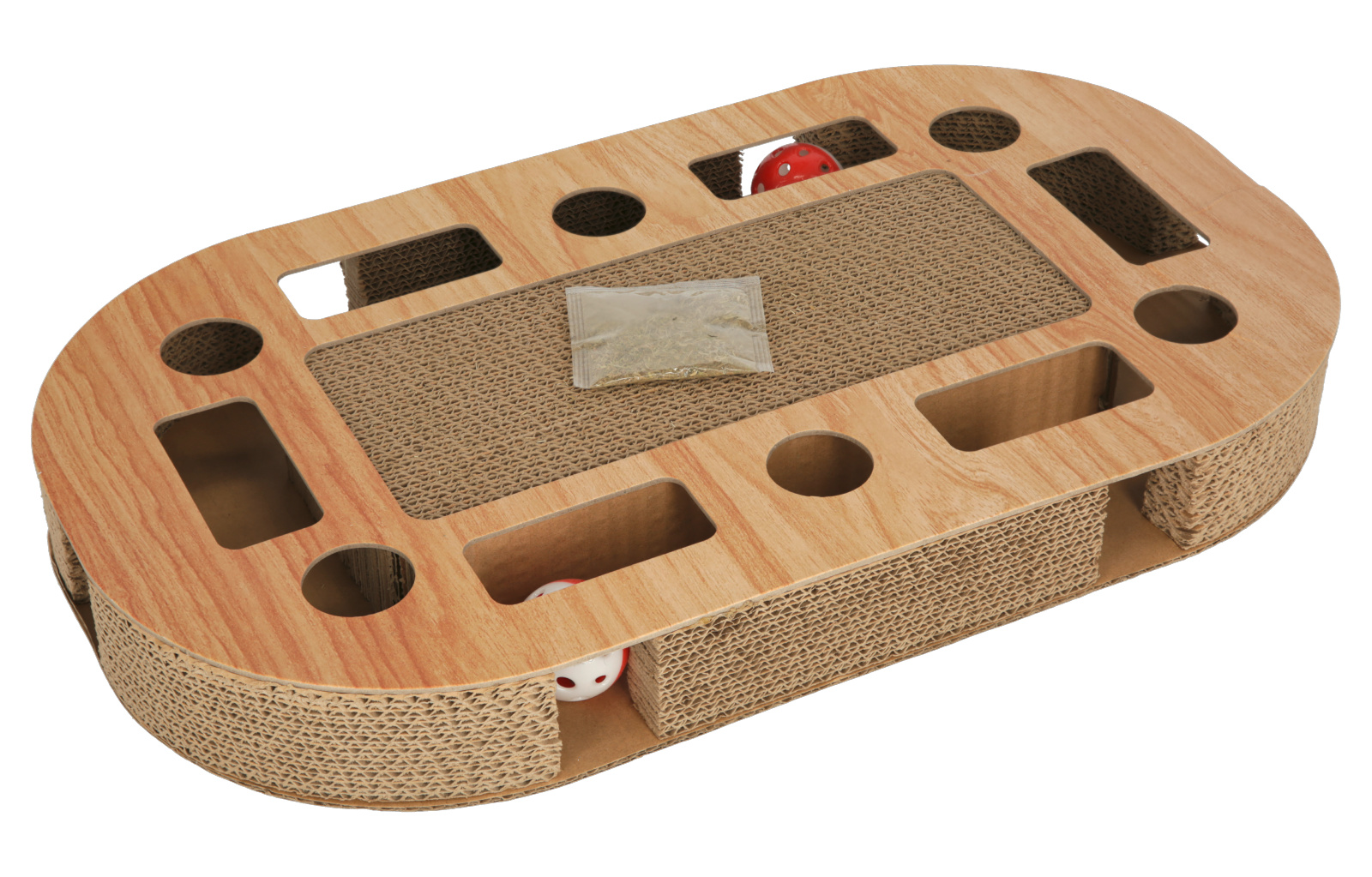 Kerbl Pet Ovalo tavoletta tiragraffi cartone ovale con catnip