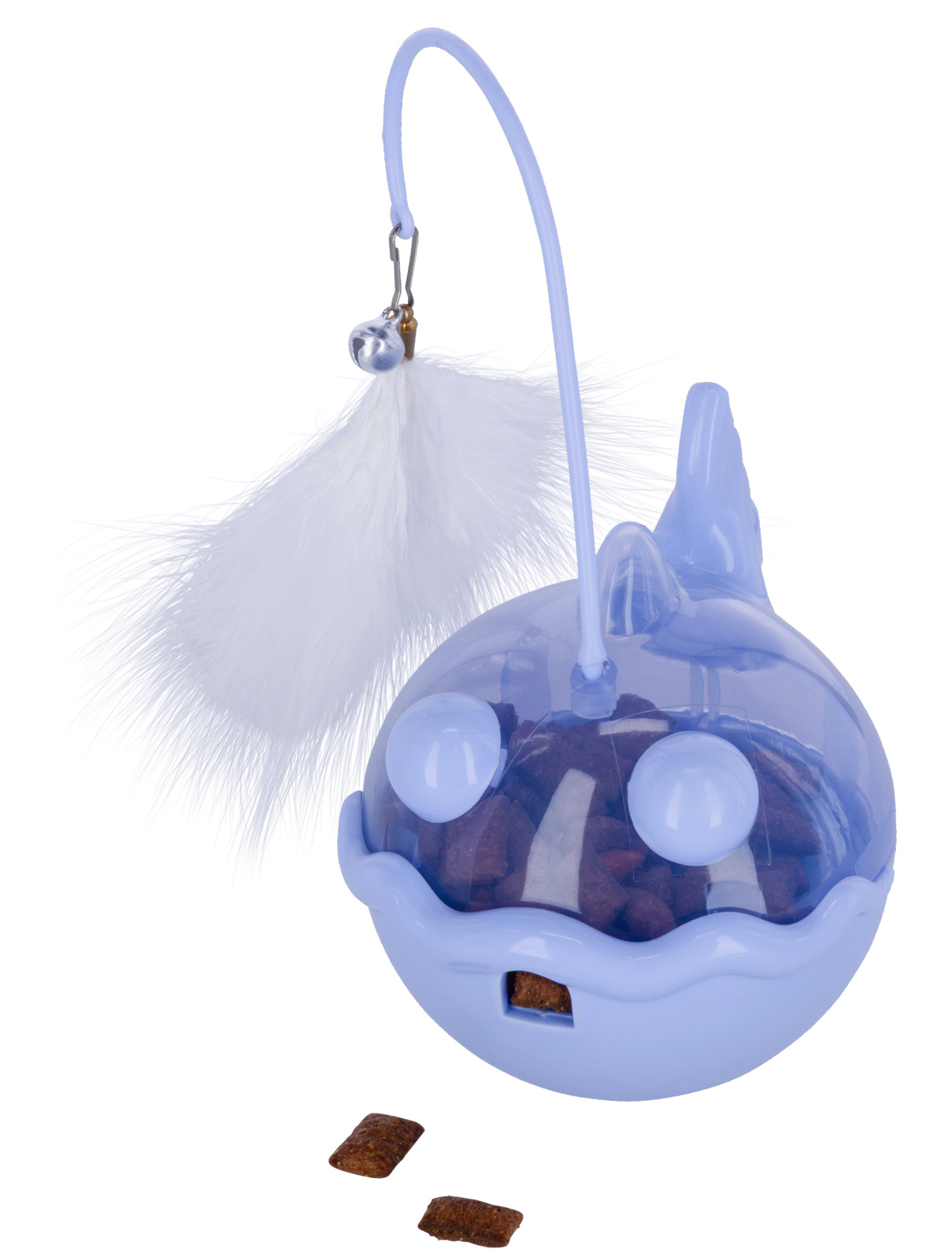 Kerbl Pet Snack Ball Fish palla snack per gatti pesce con sonaglio