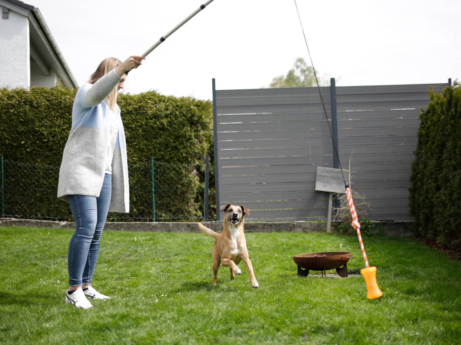 Kerbl Pet ToyFastic Osso Corda Gioco Cane TPR Galleggiante