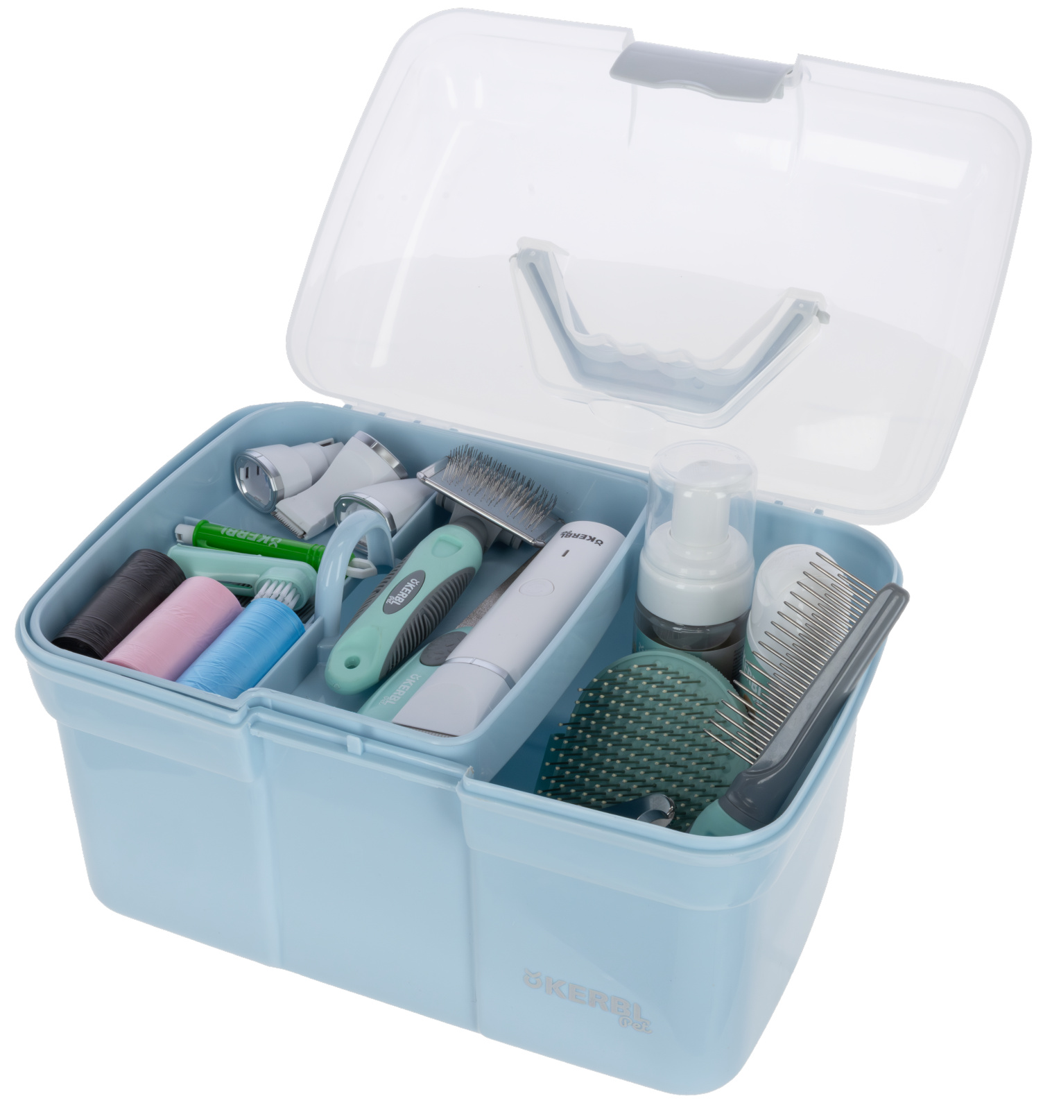 Kerbl Pet Care Box contenitore toelettatura cane gatto plastica
