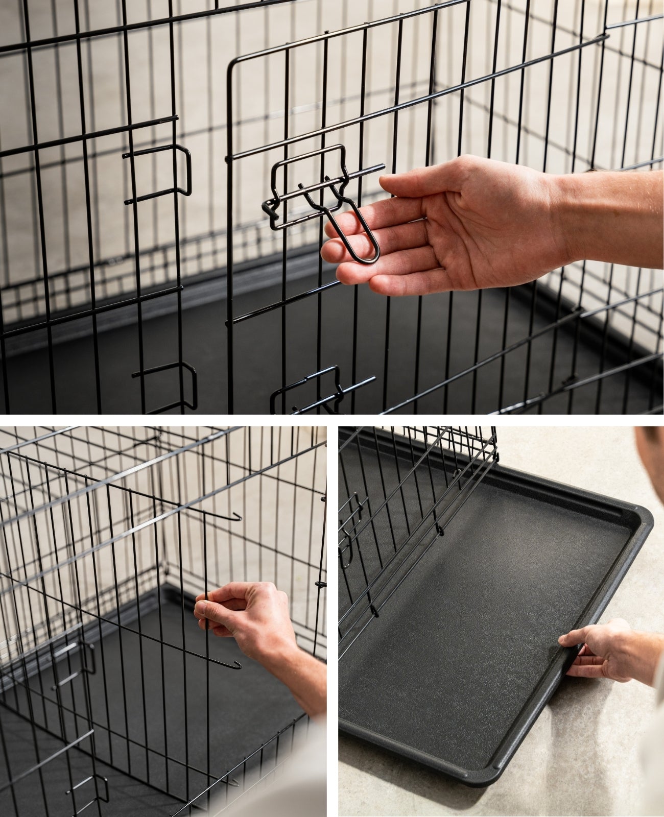 Lionto Hundetransportboxen gabbia cane 122x76x81 cm metallo