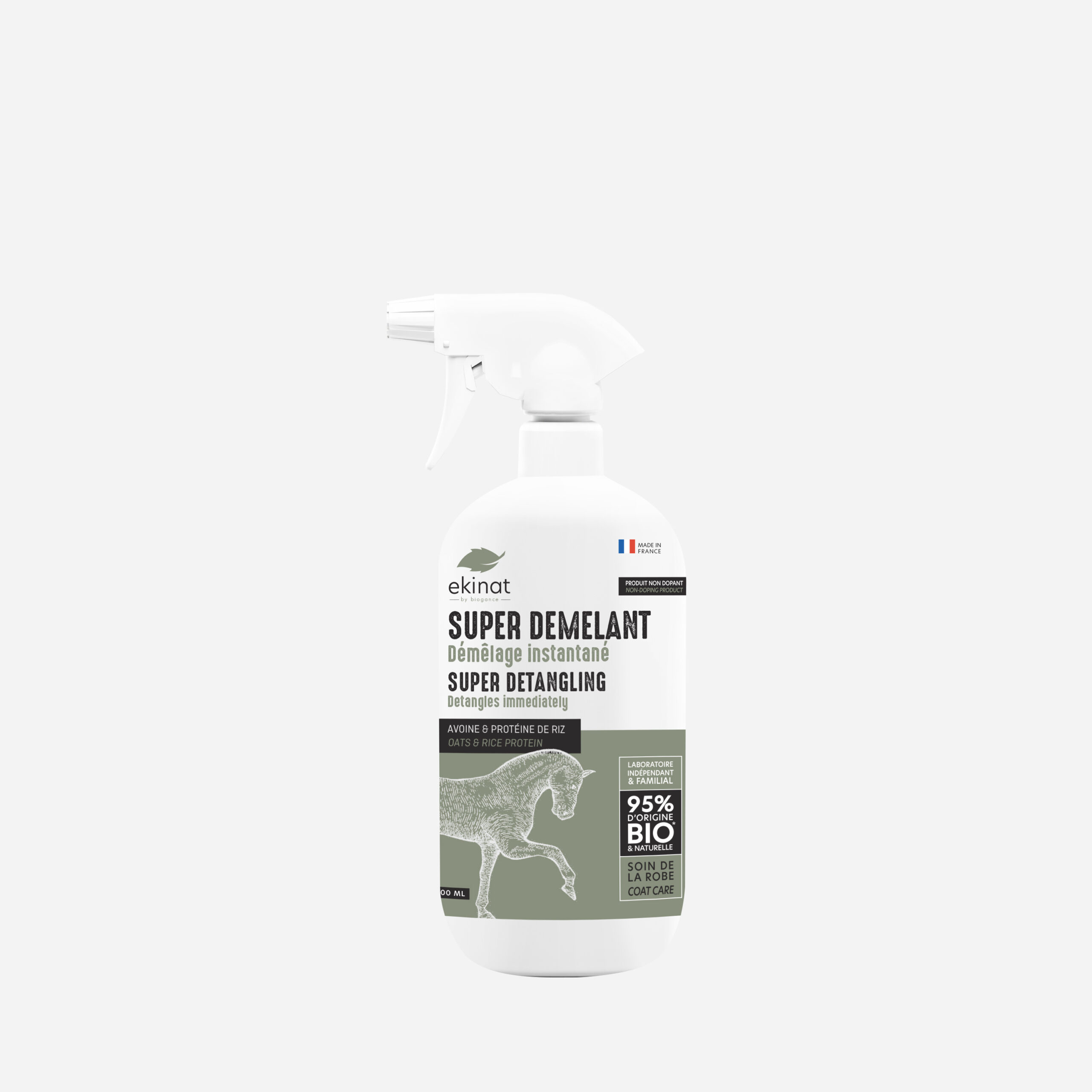 Ekinat Super Démêlant lozione cavallo criniera latte avena