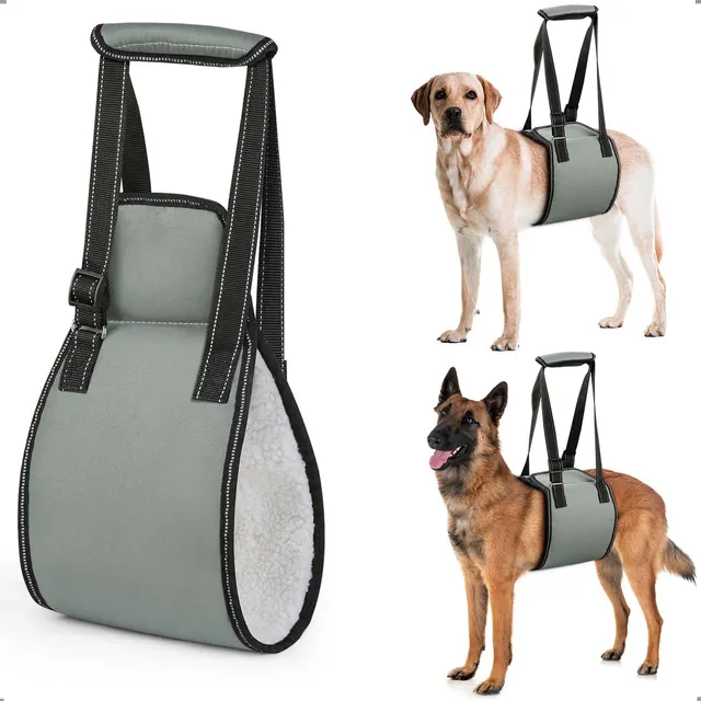 OHCOZZY Pettorine pettorina supporto posteriore cane S grigio