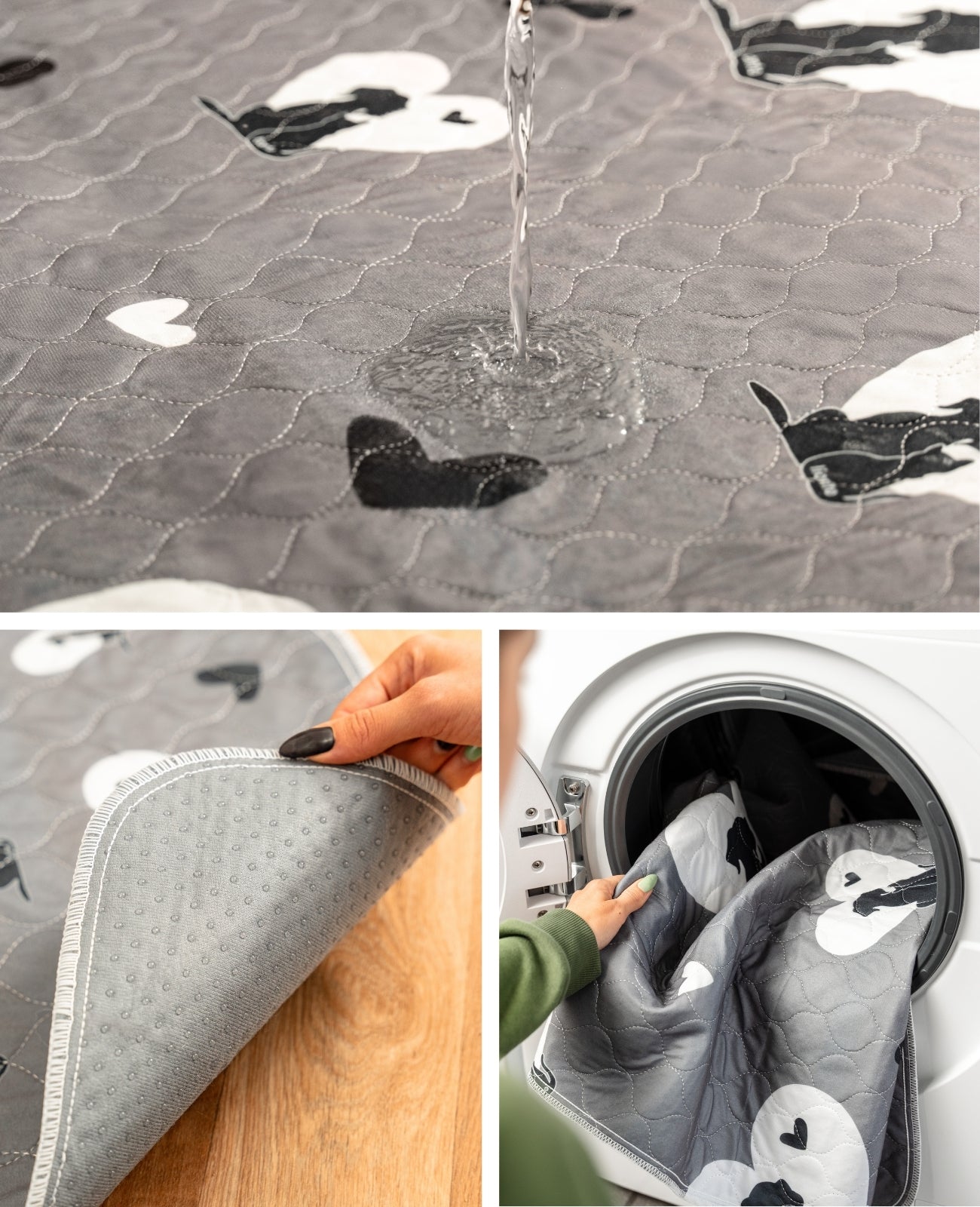 Lionto Traverse per Cani 91x86 cm Lavabili 2 Pezzi 4 Strati
