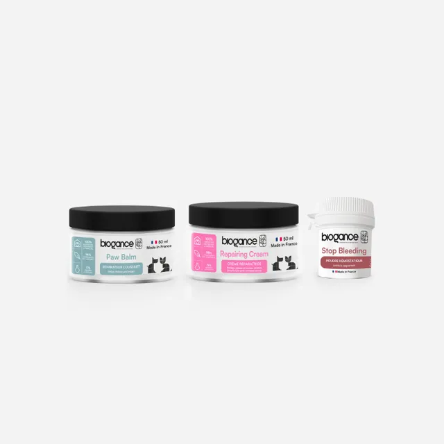 Biogance Pack Secours kit cane gatto balsamo crema polvere