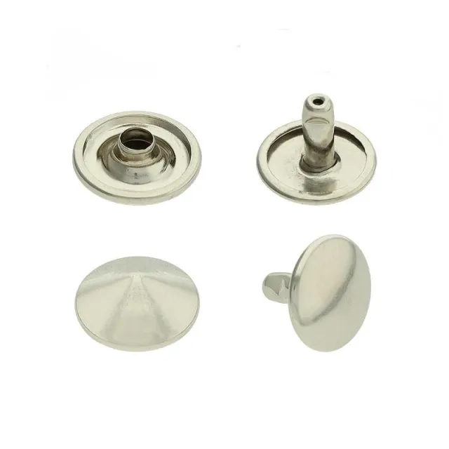 Toscani Rivetti e borchie cono basso argento doppia testa