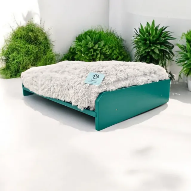 Toscani Vet Bed Divano Legno Laguna Cuscino Fluffy