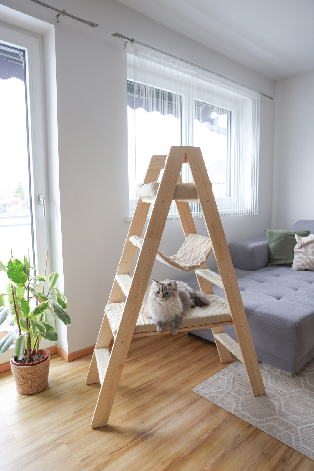 Kerbl Cat Ladder tiragraffi scala sisal 3 posti