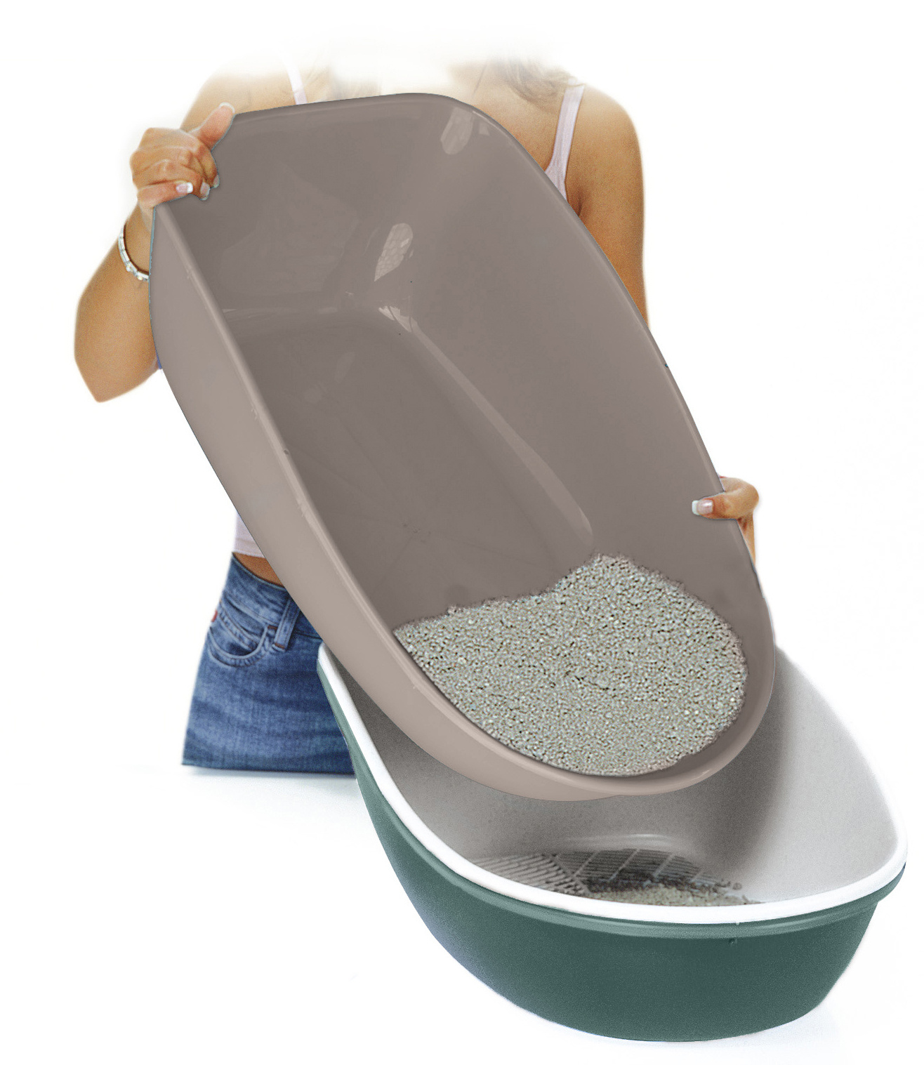 Kerbl Pet Furba Lettiera Gatto con Setaccio Plastica