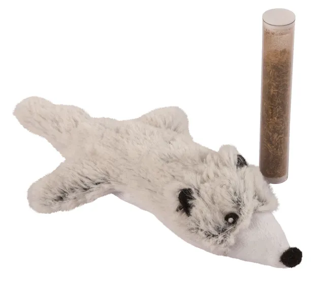 Kerbl Pet Stoat giocattolo gatto peluche con erba gatta