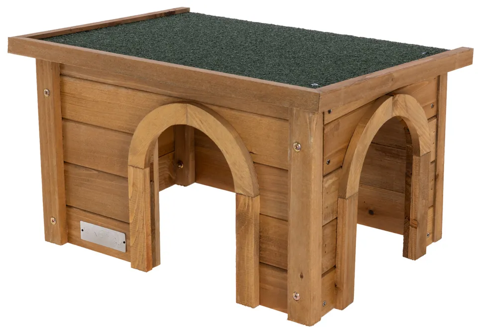 Kerbl Pet Rodent House casetta legno tetto bitume per roditori