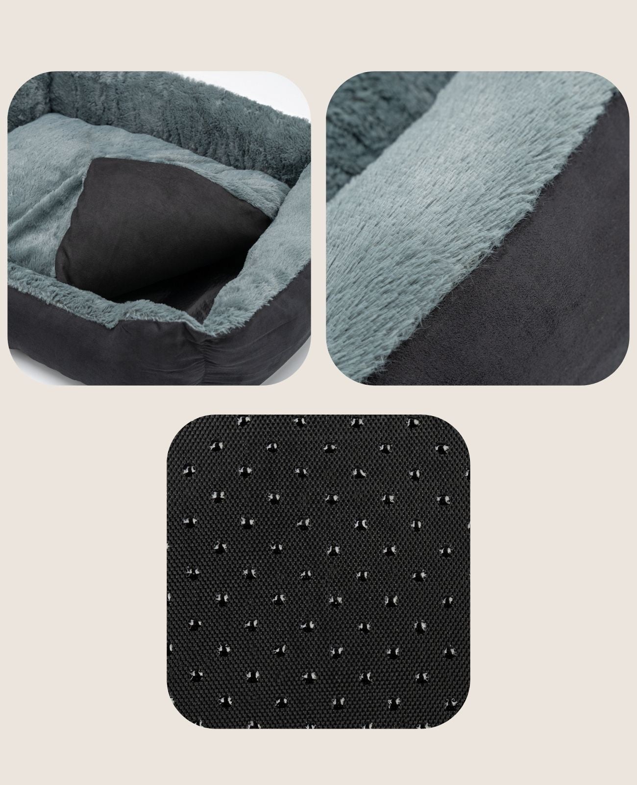 Lionto Katzenbettchen letto gatto marrone 60x48 cm morbido
