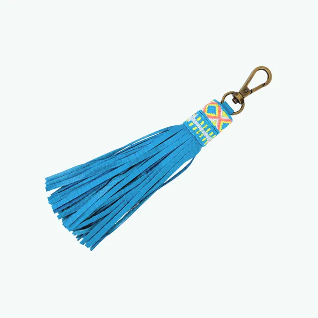 Dog with a Mission Aloha Charm guinzaglio cane pelle blu