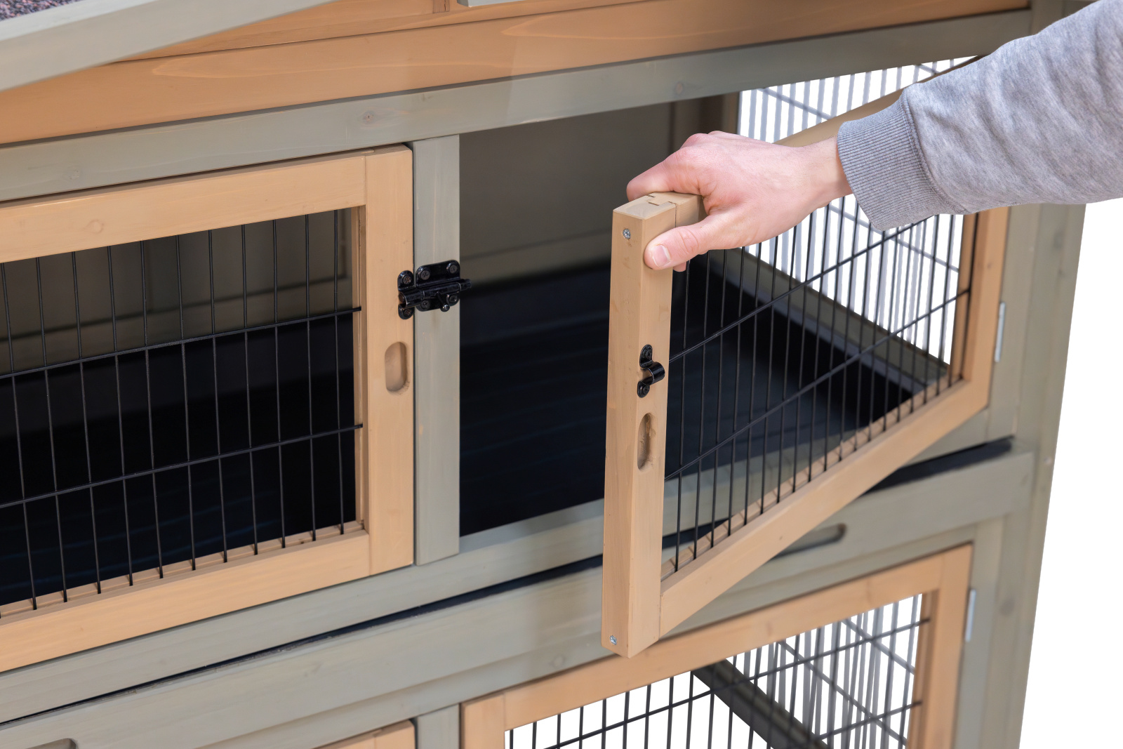 Kerbl Rodent House Suite conigliera legno due piani con recinto