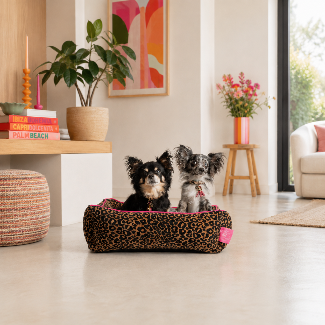 Dog with a Mission Lazy Leopard cuccia cane S leopardo