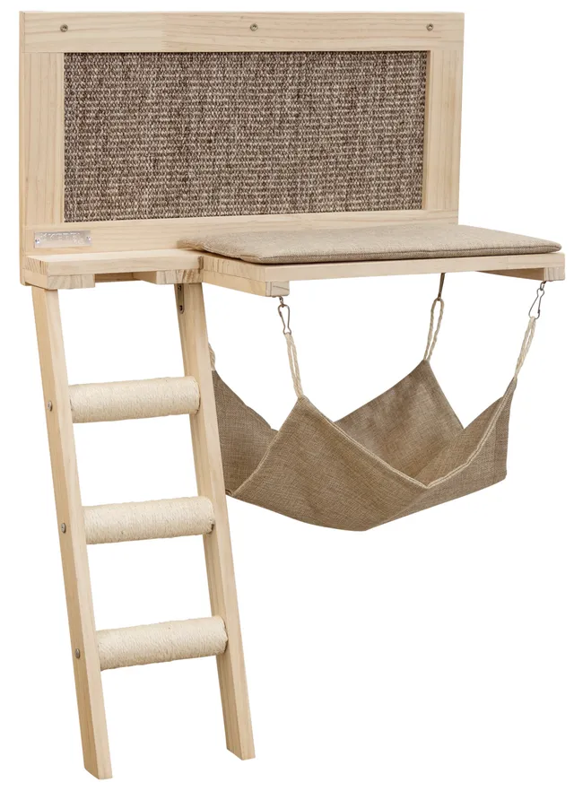 Kerbl Pet Timber cuccia parete gatto con sisal