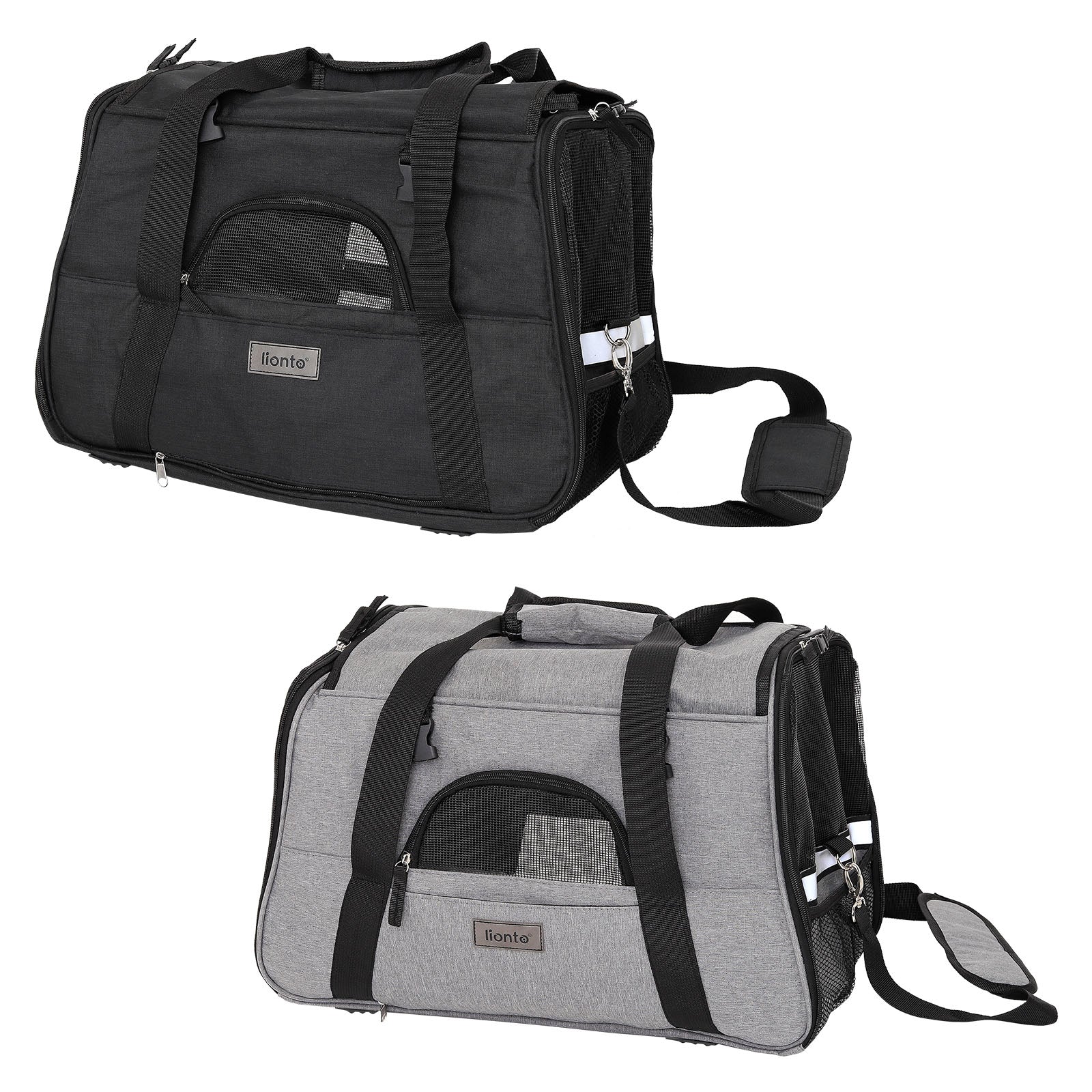 Lionto Hundetransportboxen trasportino cane nero 48,5x27 cm