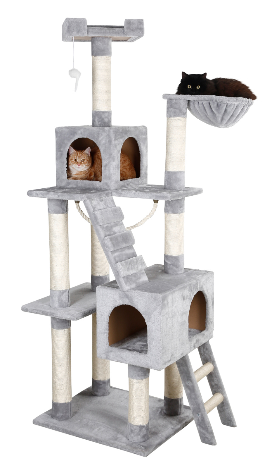 Kerbl Pet Square Albero Tiragraffi Gatto Sisal Multilivello