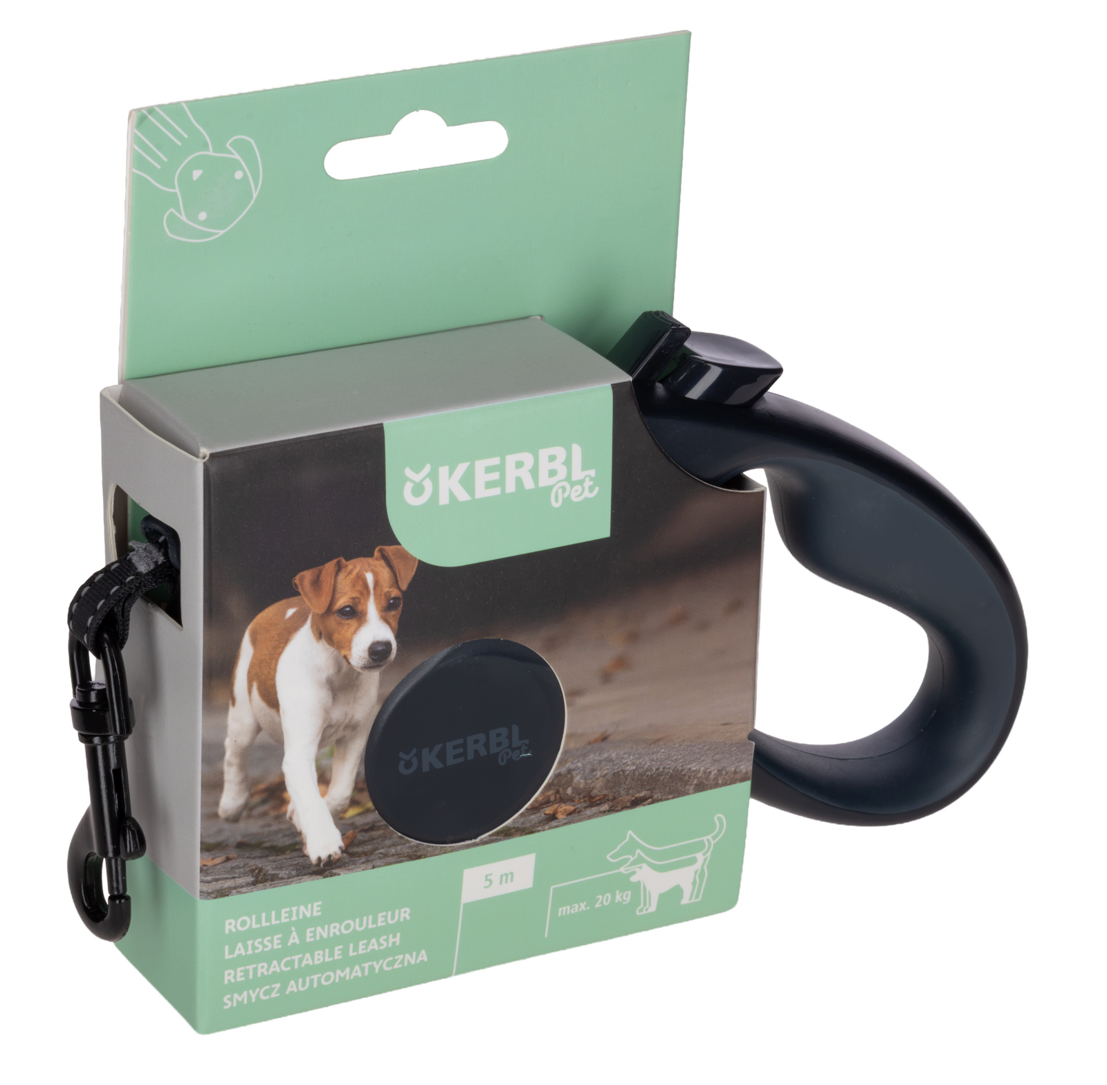 Kerbl Pet Guinzaglio allungabile cane 5 m nylon fino a 50 kg