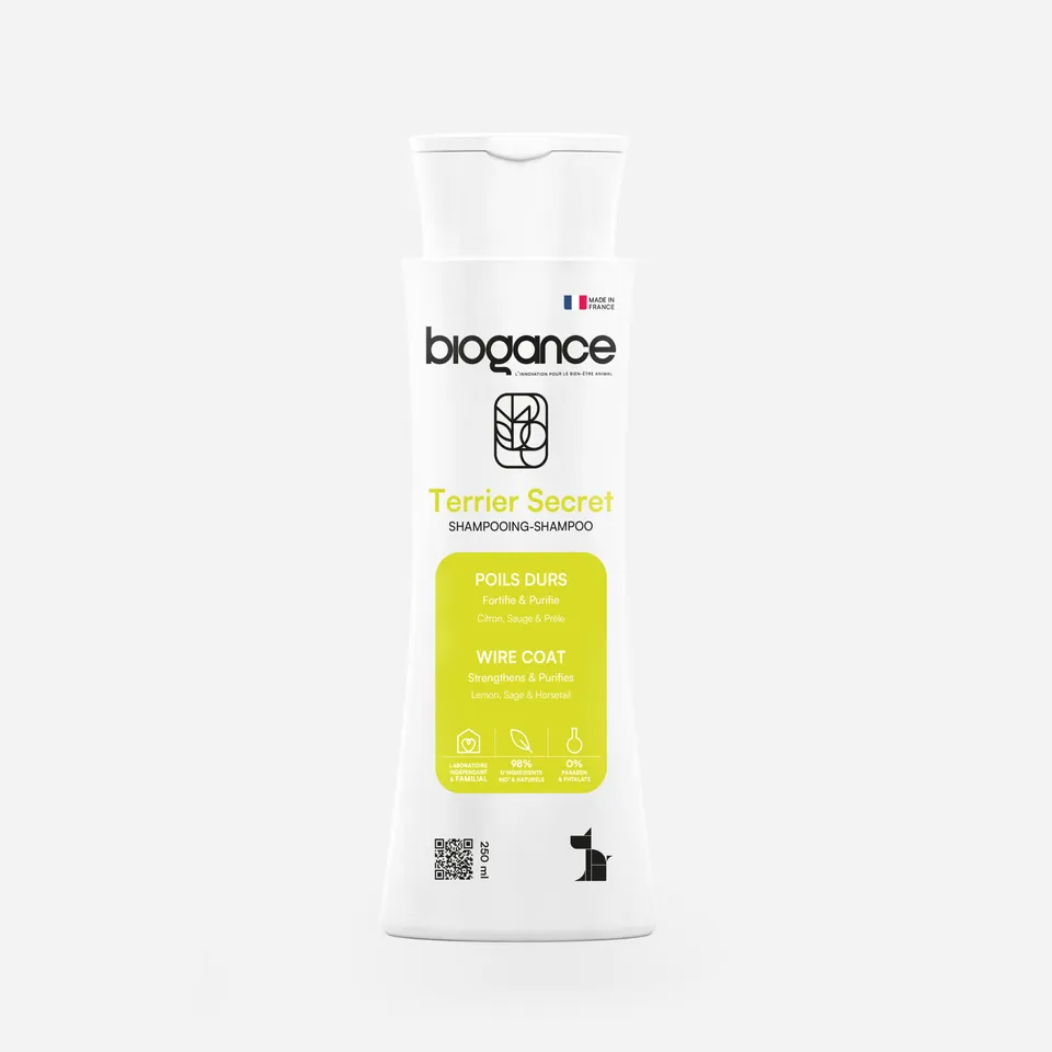 Biogance Terrier Secret shampoo cane pelo duro limone