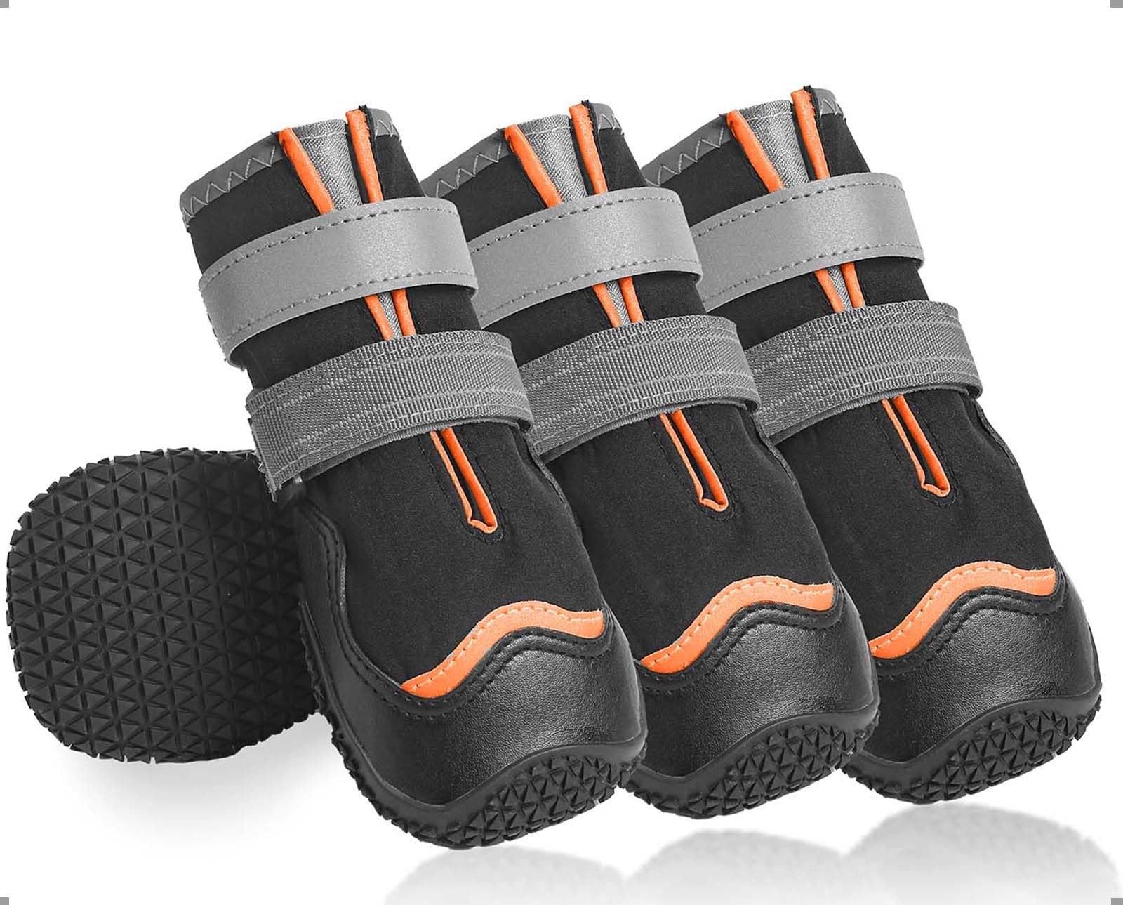OHCOZZY Scarpette Cane L Nere Impermeabili 4 Pezzi