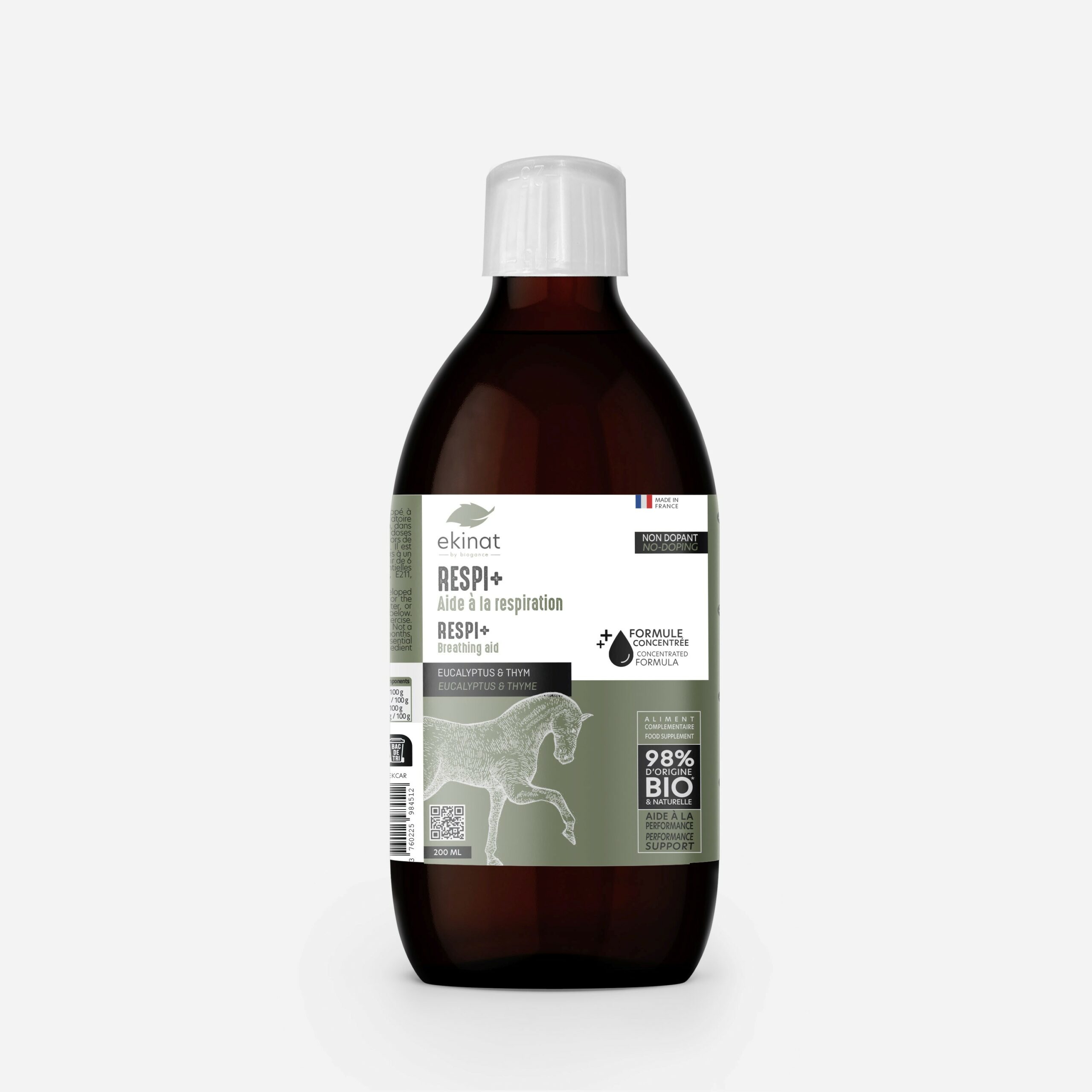 Ekinat Respi+ integratore cavallo vie respiratorie eucalipto timo