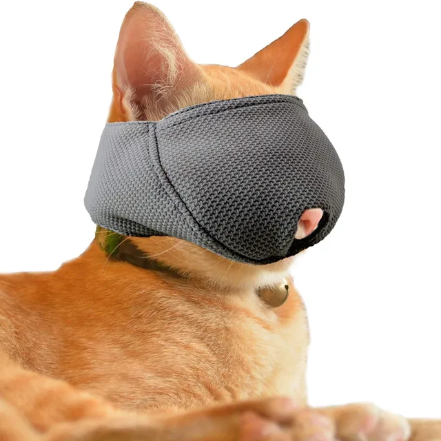 OHCOZZY Museruola Gatto S Nera Rete Traspirante