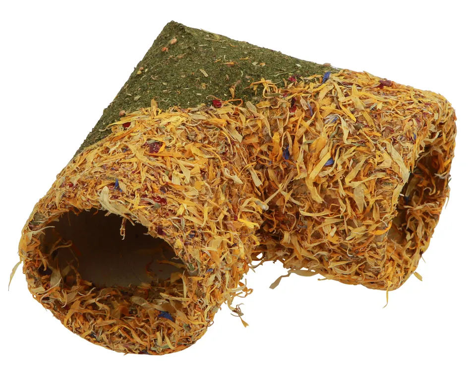 Kerbl Pet Rodent Snacks tunnel fieno erbe e petali