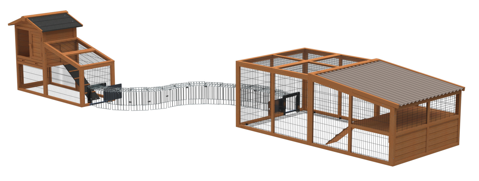 Kerbl Tunnel prolunga collegamento conigli metallo 2 cm