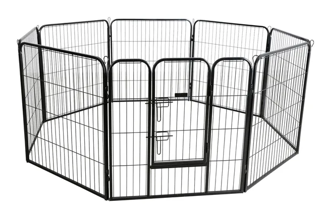 Kerbl Dog Home Outdoor Pen recinto esterno cane 8 pannelli metallo
