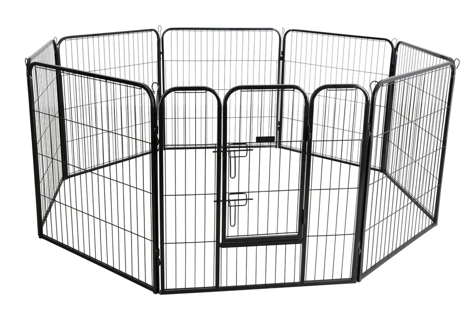 Kerbl Dog Home Outdoor Pen recinto esterno cane 8 pannelli metallo