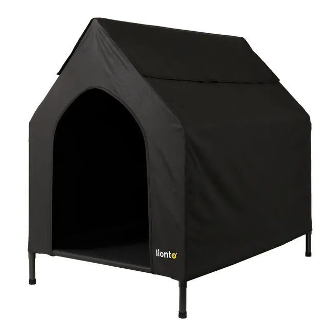 Lionto Hundeliege 110x75x105 cm brandina cani rialzata con tetto
