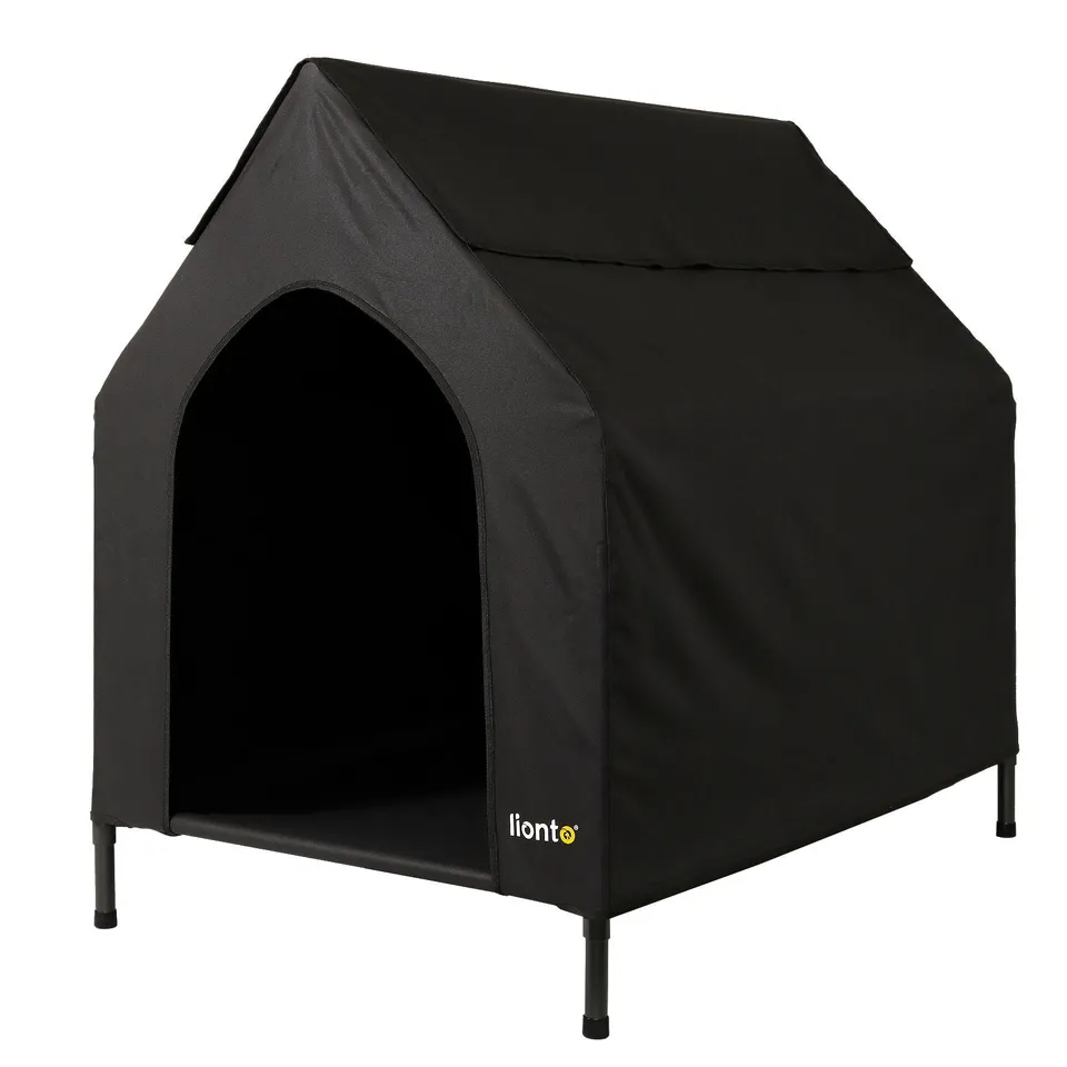 Lionto Hundeliege 110x75x105 cm brandina cani rialzata con tetto