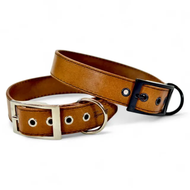 Toscani Cuoio PRO collare cuoio cani taglia grande 3 cm