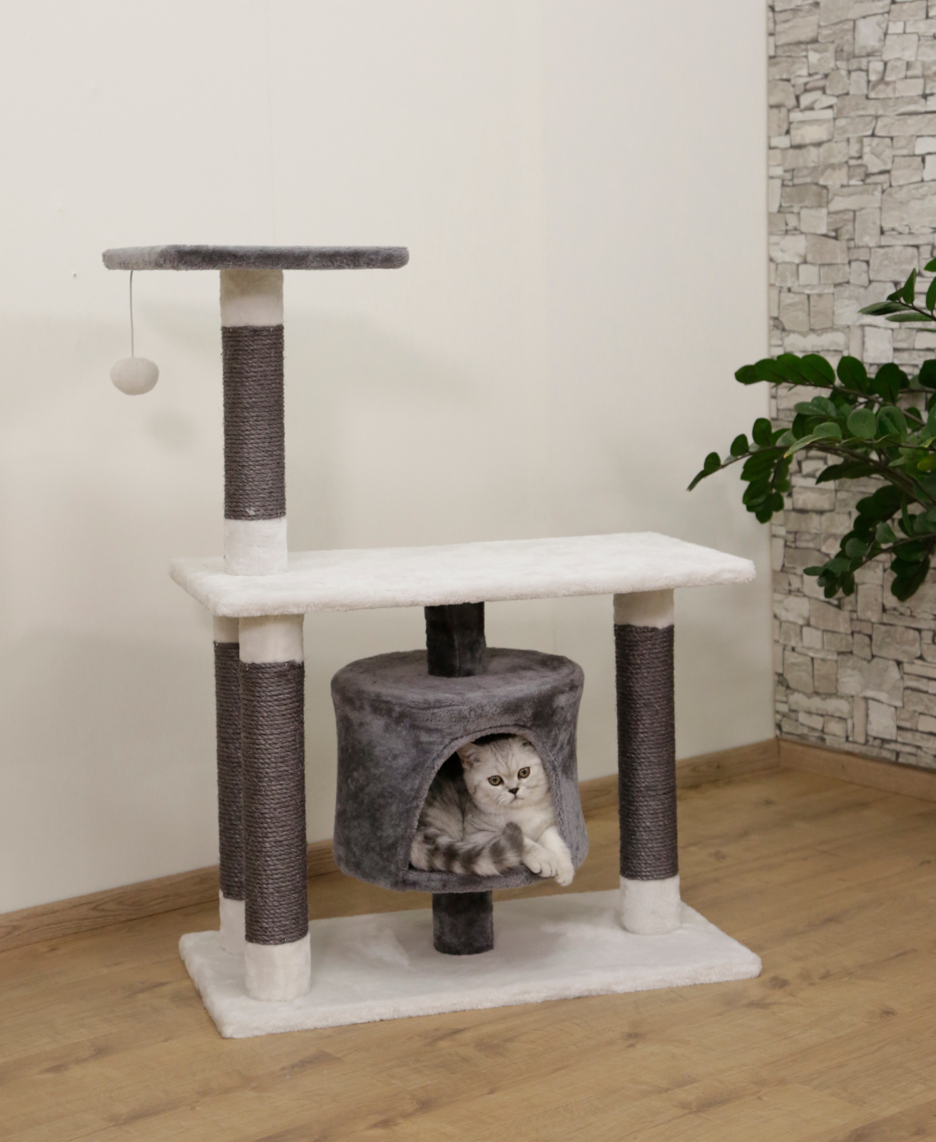 Kerbl Jade Darklight Albero Tiragraffi Sisal per Gatti