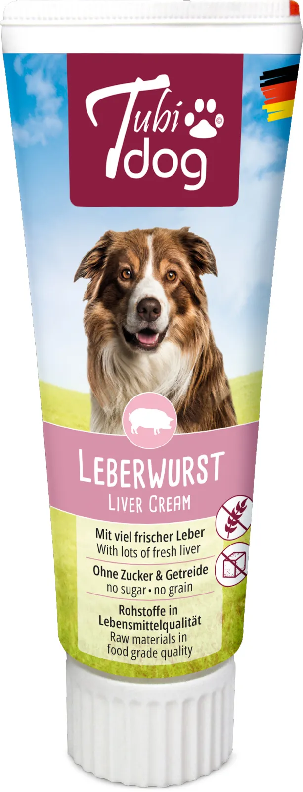 Kerbl Pet Tubidog Delikatess salsiccia fegato snack cane
