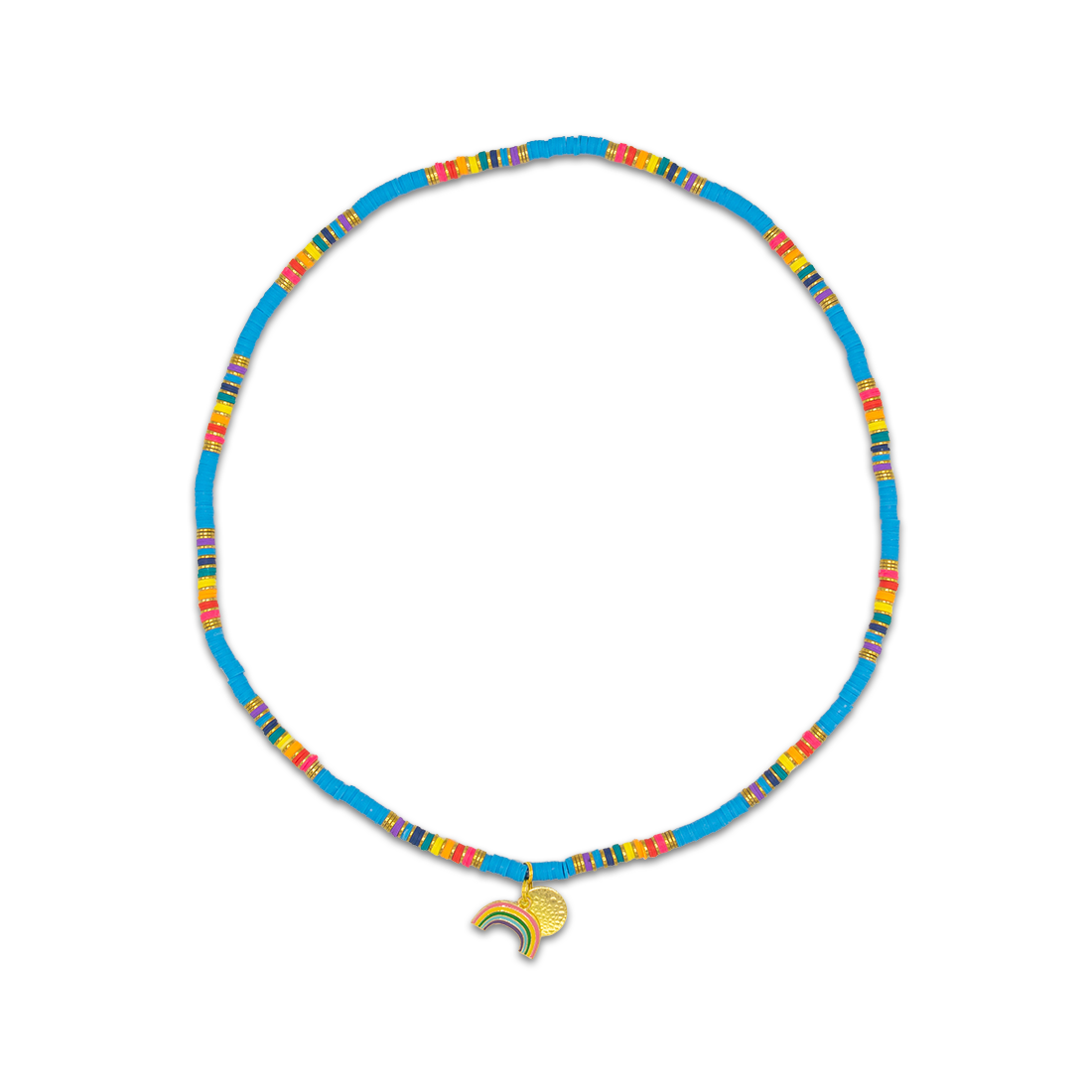 Dog with a Mission Rainbow collana cane L arcobaleno 50 cm